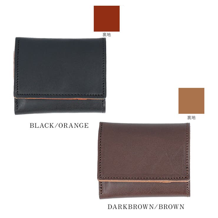 R.C.L 栃木レザー バイカラー 三つ折り財布 | BACKYARD FAMILY | 詳細画像12 