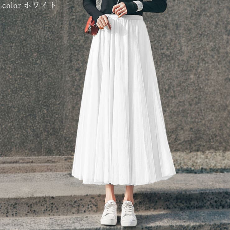 チュールスカート ロング レディース 春 夏 秋 おしゃれ tlsk023 | BACKYARD FAMILY | 詳細画像3 