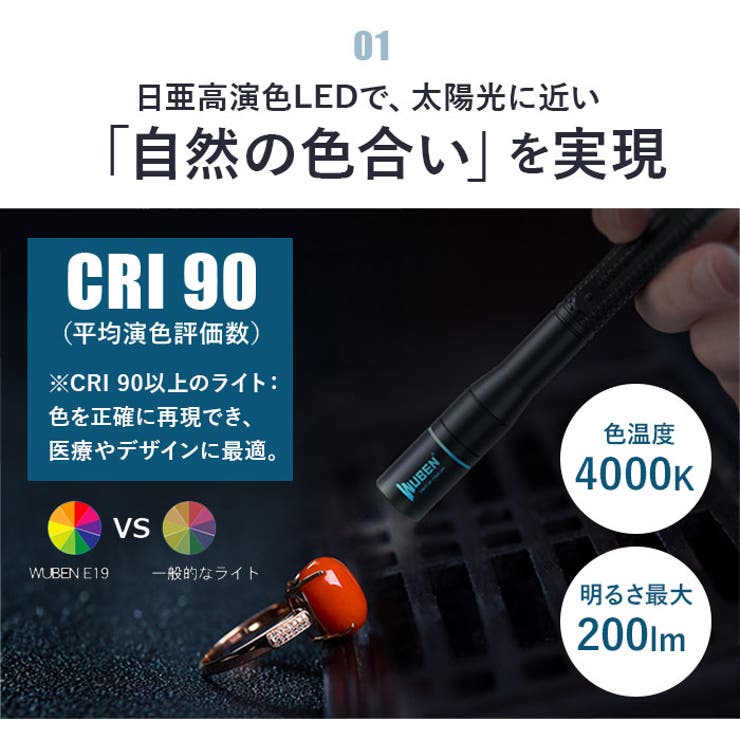 WUBEN ウーベン E19 ペン型 ライト | BACKYARD FAMILY | 詳細画像5 