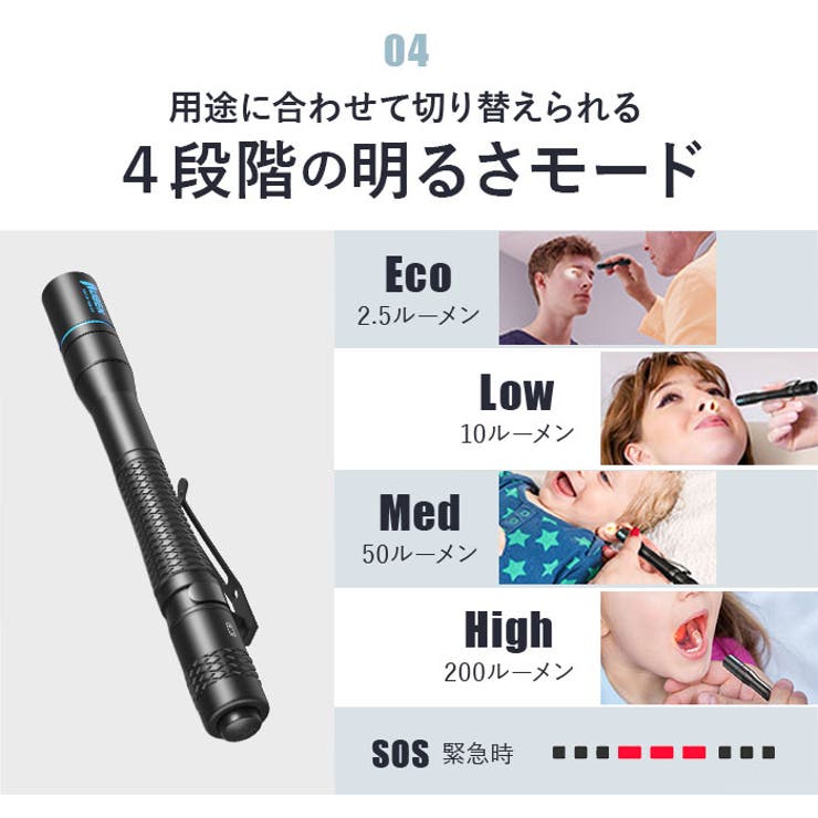 WUBEN ウーベン E19 ペン型 ライト | BACKYARD FAMILY | 詳細画像8 