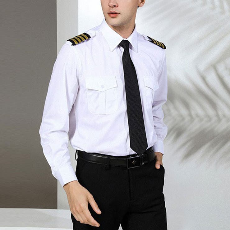 パイロットシャツ 制服 コスプレ 半袖 長袖 | BACKYARD FAMILY | 詳細画像10