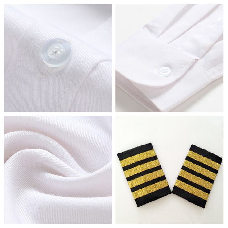 パイロットシャツ 制服 コスプレ 半袖 長袖 | BACKYARD FAMILY | 詳細画像11