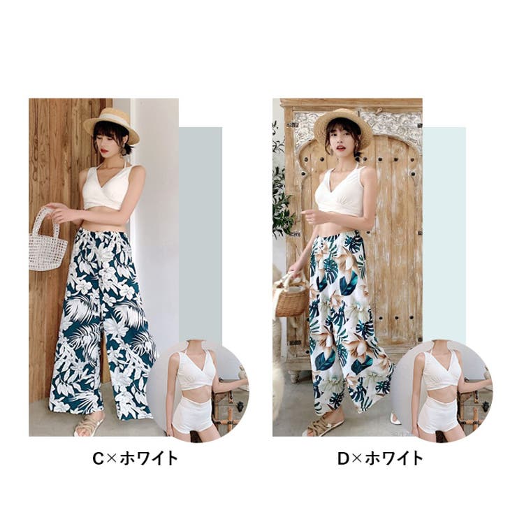 体型カバー水着 ワイドパンツ 3点セット | BACKYARD FAMILY | 詳細画像11 