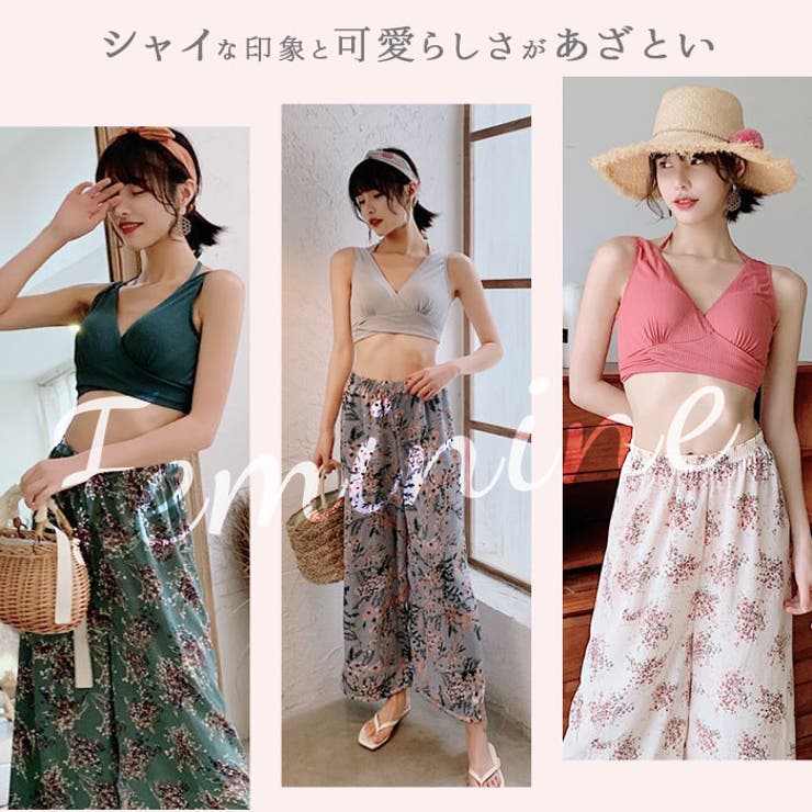 体型カバー水着 ワイドパンツ 3点セット | BACKYARD FAMILY | 詳細画像3 