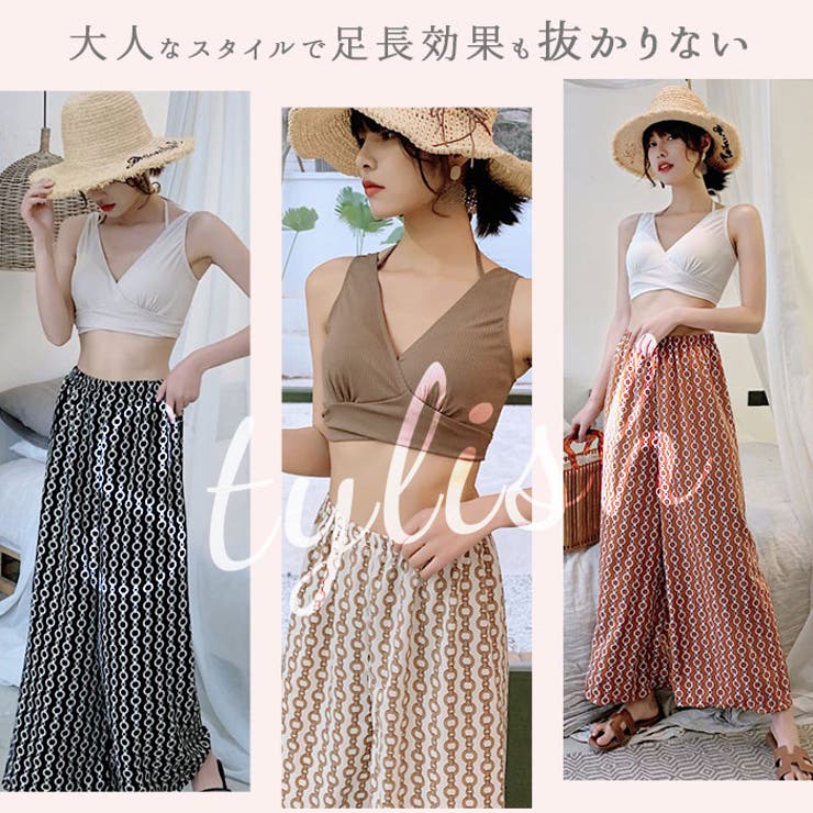 体型カバー水着 ワイドパンツ 3点セット | BACKYARD FAMILY | 詳細画像4 