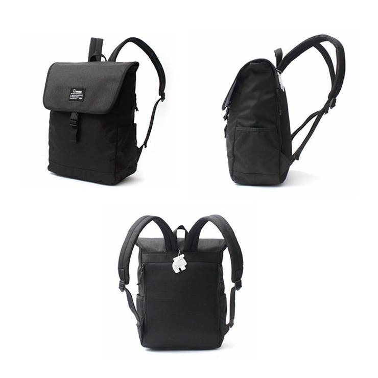 【ギフト】モズ フラップバックパック ブラック 【北海道・沖縄・離島配送不可】 フラップバックパック ブラック モズ(ブラック): ファッション