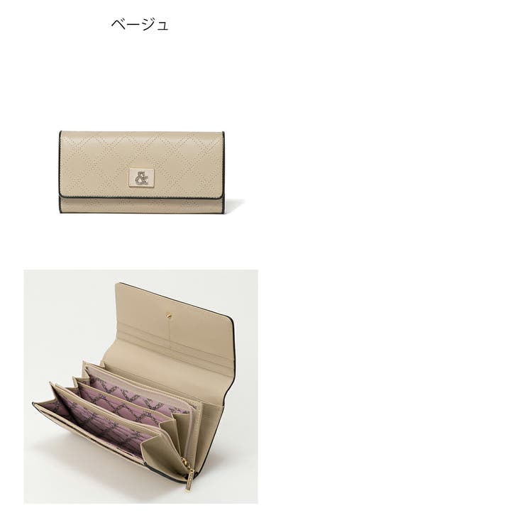 【正規販売店】PINKY&DIANNE クラシックキルト 薄型長財布 | BAG MANIA | 詳細画像2 