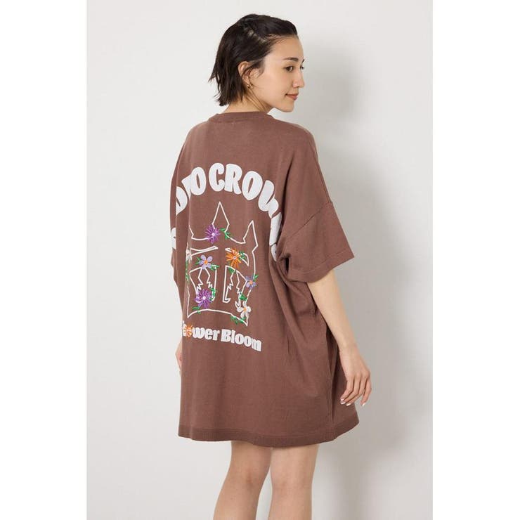 BRN | フラワークラウンニットワンピース | RODEO CROWNS WIDE BOWL