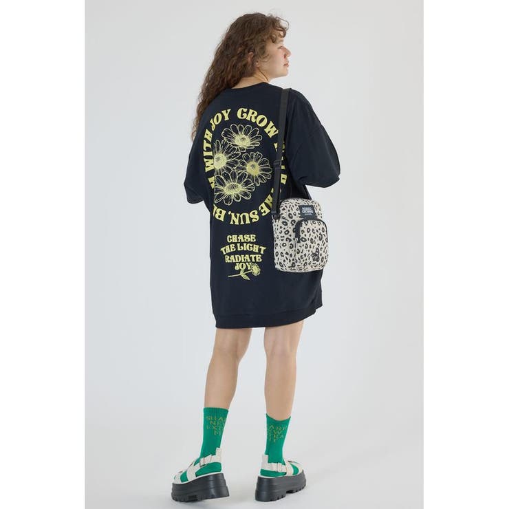 BLK | サークルフラワーTワンピース | RODEO CROWNS WIDE BOWL