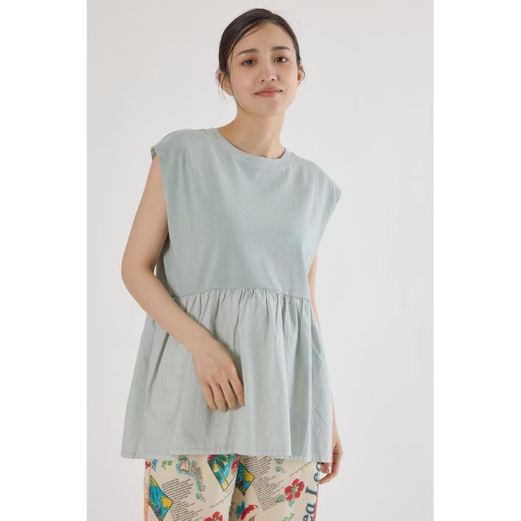 MINT | ピグメント切替フレアタンクトップ | RODEO CROWNS WIDE BOWL