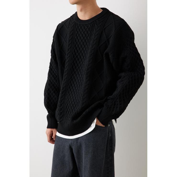 A-LIGHT KNIT ケーブルトップス | RODEO CROWNS WIDE BOWL | 詳細画像16 