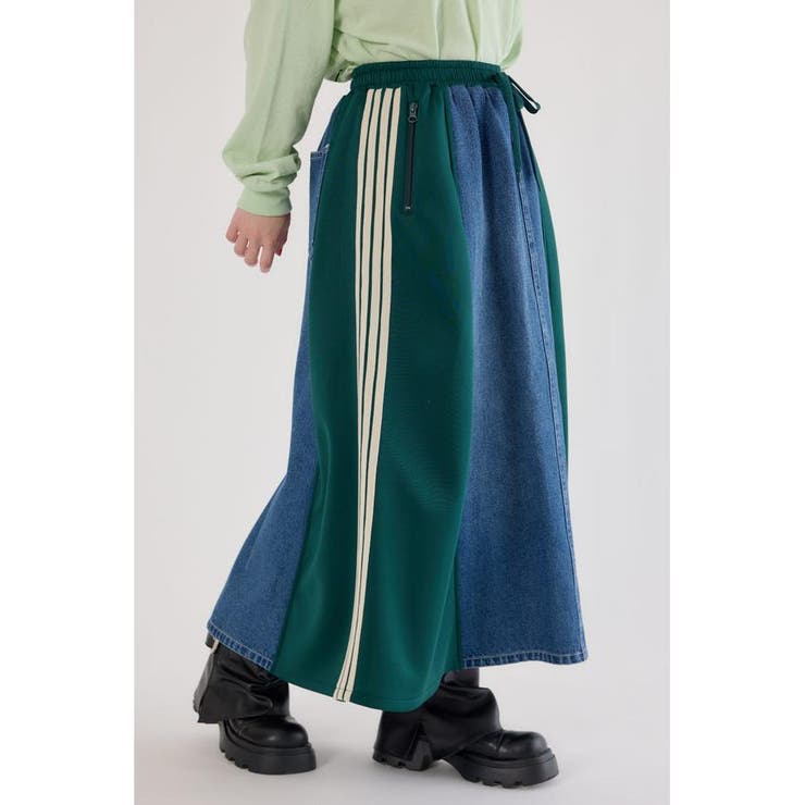 柄GRN5 | カスタムトラック デニムスカート | RODEO CROWNS WIDE BOWL