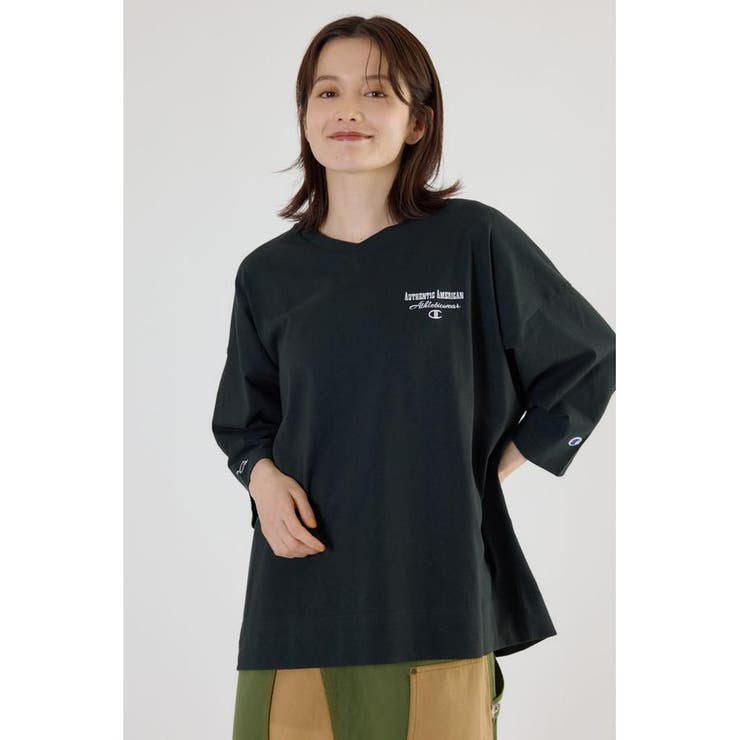 Champion Vネック7分袖トップス | RODEO CROWNS WIDE BOWL | 詳細画像7 