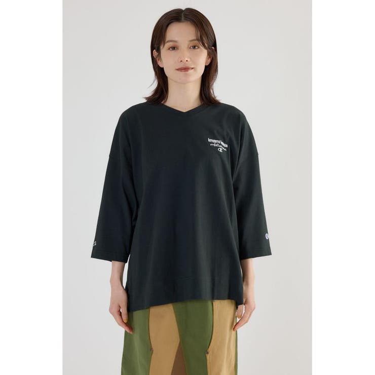 Champion Vネック7分袖トップス | RODEO CROWNS WIDE BOWL | 詳細画像16 