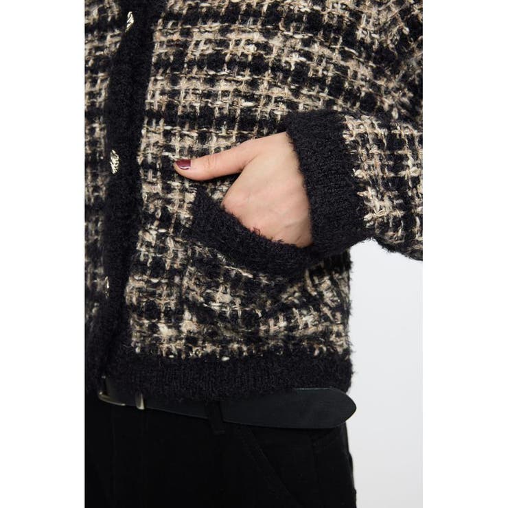 COMPACT KNIT TWEED ジャケット | MOUSSY OUTLET | 詳細画像14 