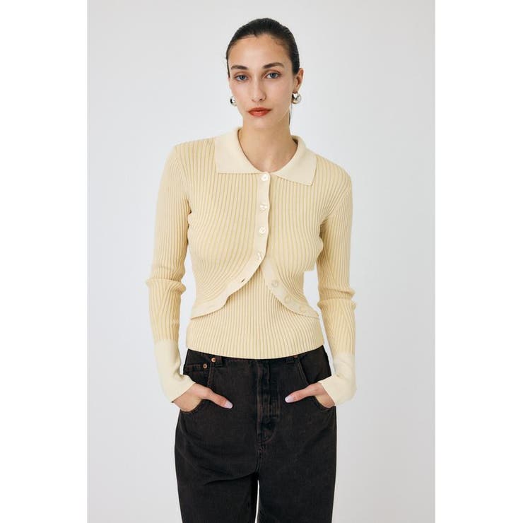 RIB KNIT カーディガン&キャミ | MOUSSY OUTLET | 詳細画像3 