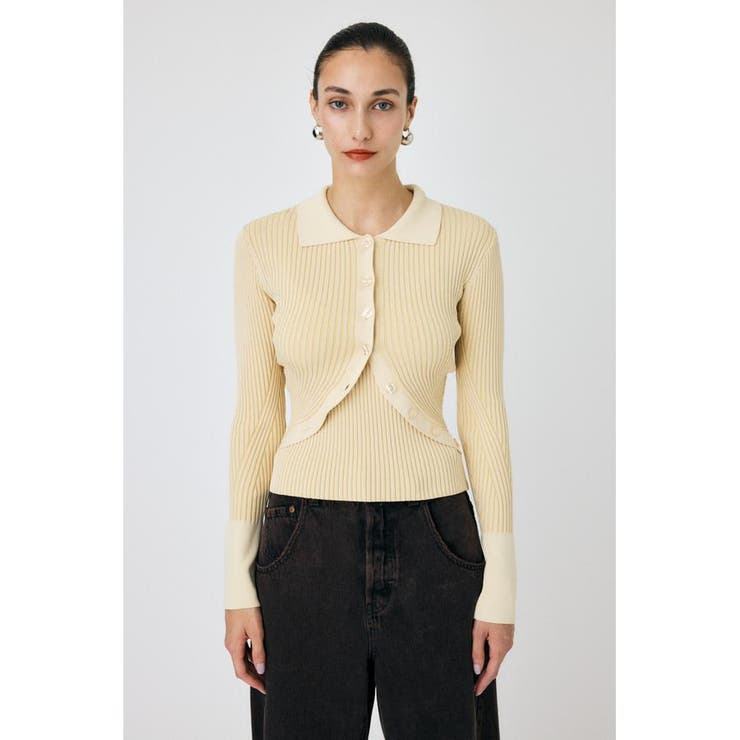 RIB KNIT カーディガン&キャミ | MOUSSY OUTLET | 詳細画像5 