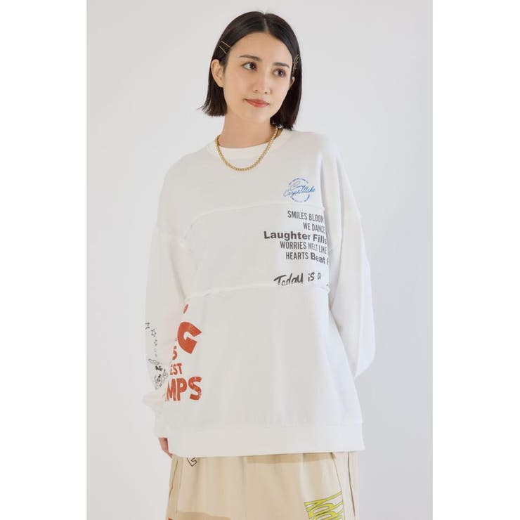 加工アウトシームスウェットトップス | RODEO CROWNS WIDE BOWL | 詳細画像1 