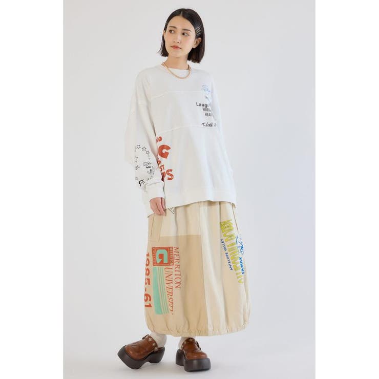 加工アウトシームスウェットトップス | RODEO CROWNS WIDE BOWL | 詳細画像4 