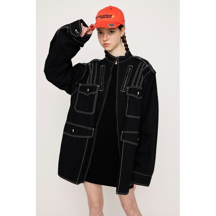 BLK | 2WAY OVER SAFARI ジャケット | SLY OUTLET