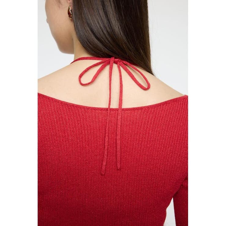 GLITTER TIE KNIT トップス | MOUSSY OUTLET | 詳細画像8 