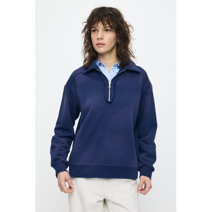 HALF ZIP SWEAT POLO プルオーバー | MOUSSY OUTLET | 詳細画像17 