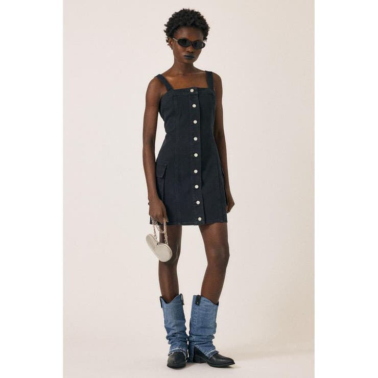 DENIM CARGO MINI ドレス | MOUSSY OUTLET | 詳細画像2 