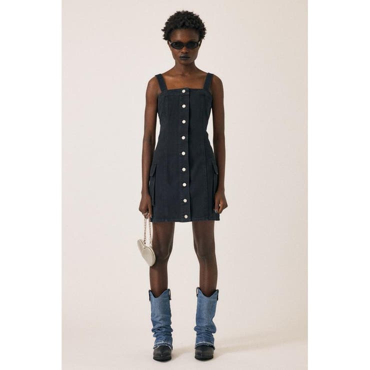 DENIM CARGO MINI ドレス | MOUSSY OUTLET | 詳細画像3 