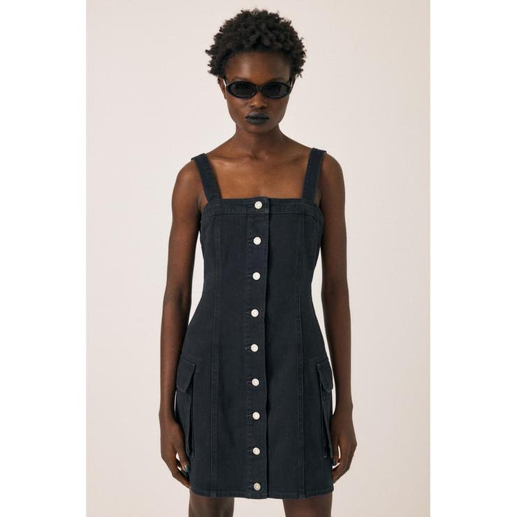 DENIM CARGO MINI ドレス | MOUSSY OUTLET | 詳細画像4 
