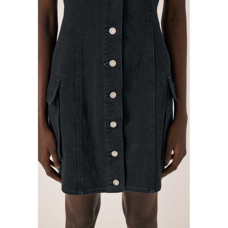 DENIM CARGO MINI ドレス | MOUSSY OUTLET | 詳細画像9 