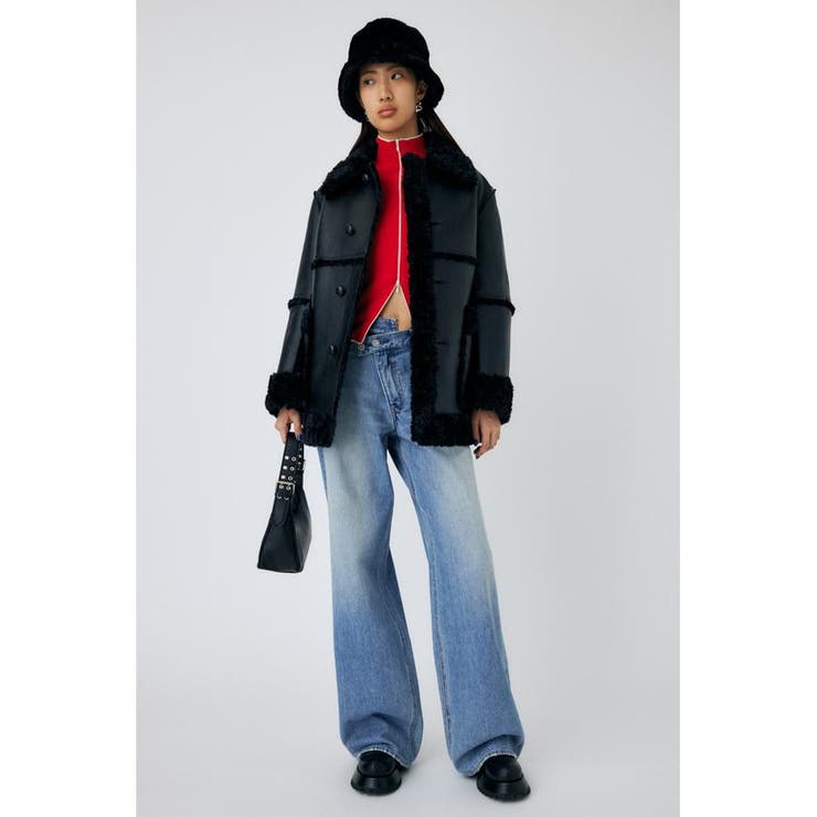 BI COLOR ZIP UP RIB ニット | MOUSSY OUTLET | 詳細画像31 