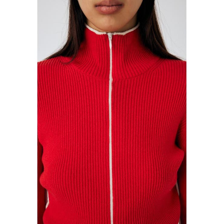 BI COLOR ZIP UP RIB ニット | MOUSSY OUTLET | 詳細画像37 