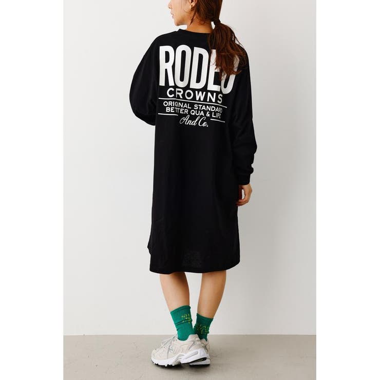 TAPE LOGO L/S Tシャツワンピース[品番：BJLW0026381]｜RODEO CROWNS