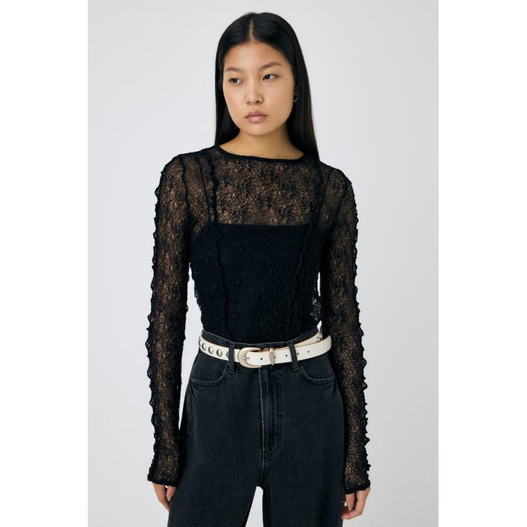 BLK | PLUMPY レーストップス | MOUSSY OUTLET