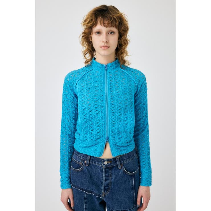BLU | BUMPY LACE TRACK ジャケット | MOUSSY OUTLET