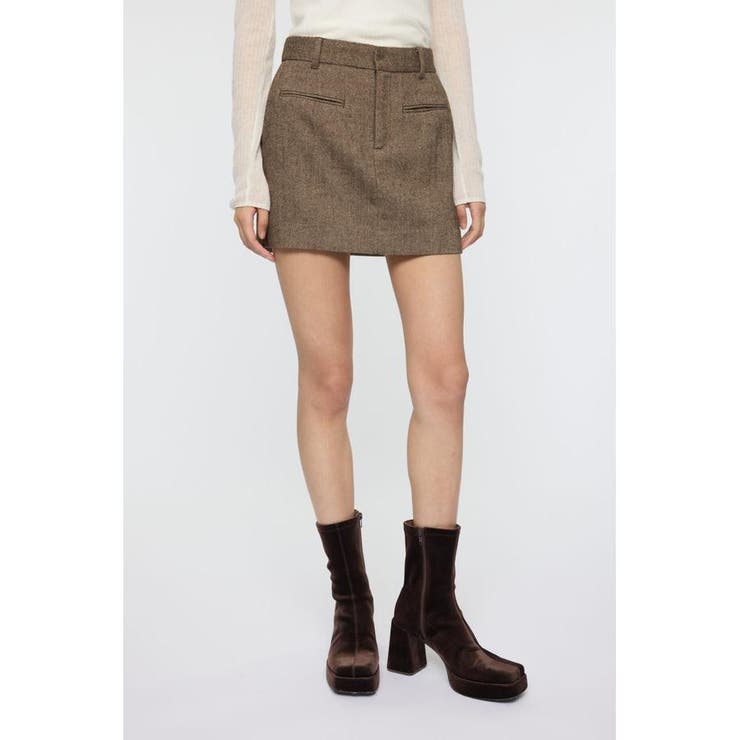 CENTER PRESSED ミニスカート | MOUSSY OUTLET | 詳細画像4 