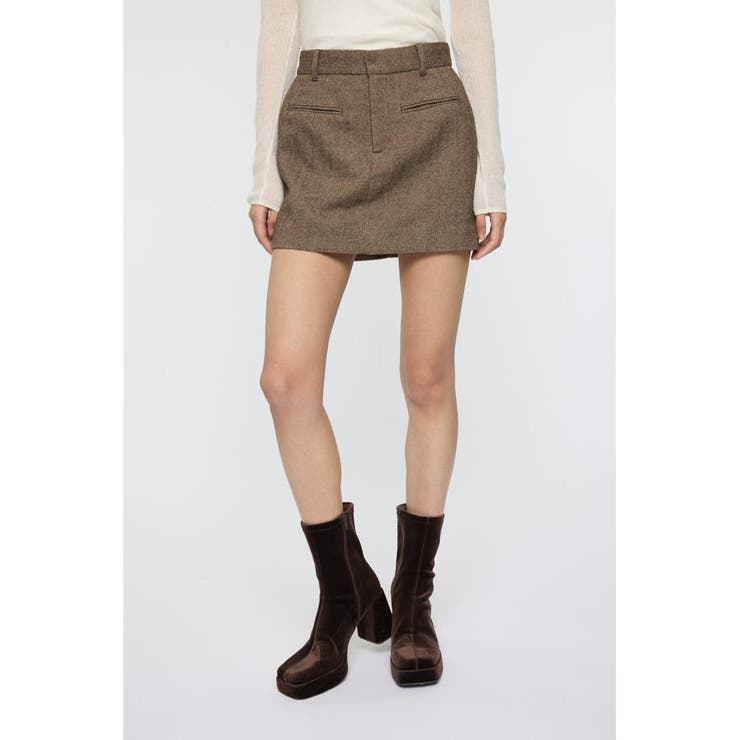 CENTER PRESSED ミニスカート | MOUSSY OUTLET | 詳細画像5 