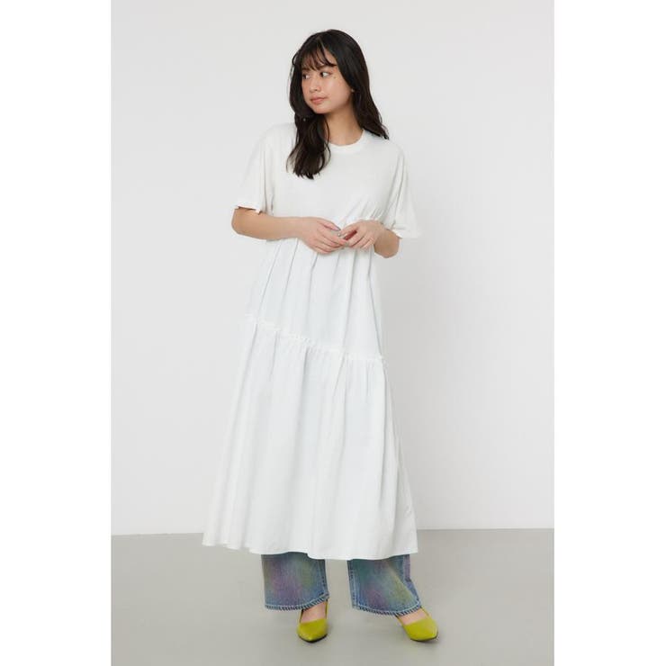 ピグメントギャザードッキングワンピース | RODEO CROWNS WIDE BOWL | 詳細画像1 