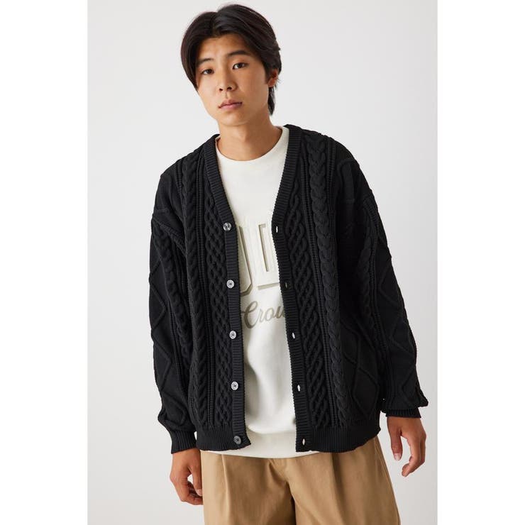 A-LIGHT KNIT ケーブルカーディガン | RODEO CROWNS WIDE BOWL | 詳細画像10 