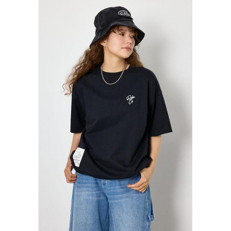 BLK | ロゴワイドカットトップス | RODEO CROWNS WIDE BOWL