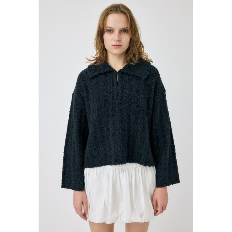 OPEN COLLAR ニット | MOUSSY OUTLET | 詳細画像12 