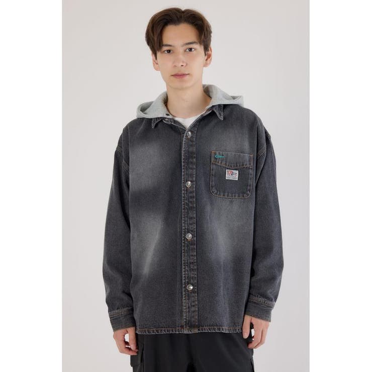 フーデッドデニムシャツジャケット | RODEO CROWNS WIDE BOWL | 詳細画像2 