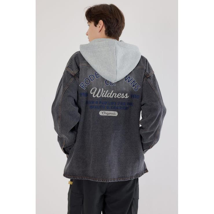 フーデッドデニムシャツジャケット | RODEO CROWNS WIDE BOWL | 詳細画像5 