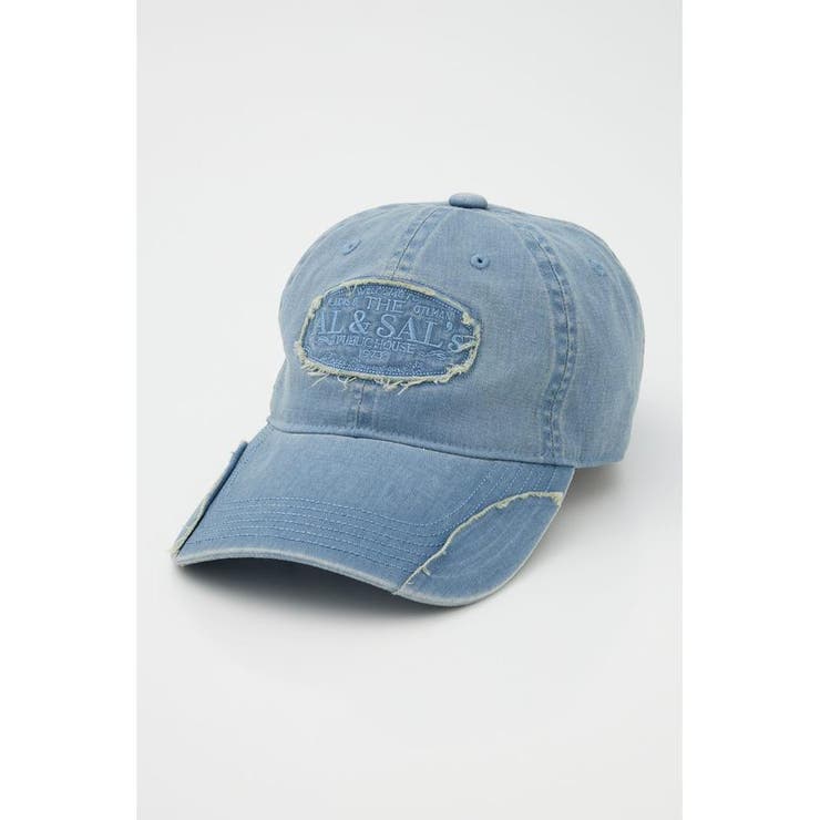 BLU | ダメージパッチカラーキャップ | RODEO CROWNS WIDE BOWL