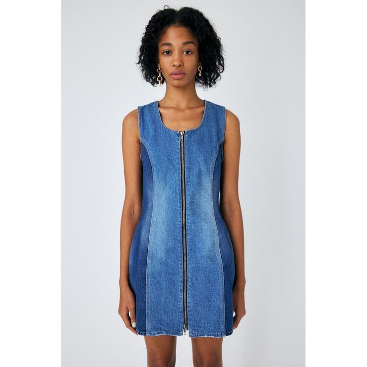 ZIP UP DENIM ミニドレス | MOUSSY OUTLET | 詳細画像2 