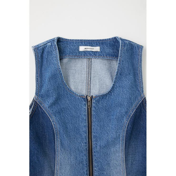 ZIP UP DENIM ミニドレス | MOUSSY OUTLET | 詳細画像10 
