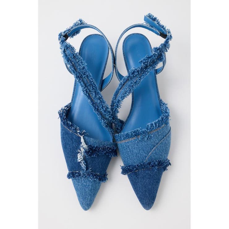 BLU | REMAKE DENIM POINTY HEEL パンプス | MOUSSY OUTLET