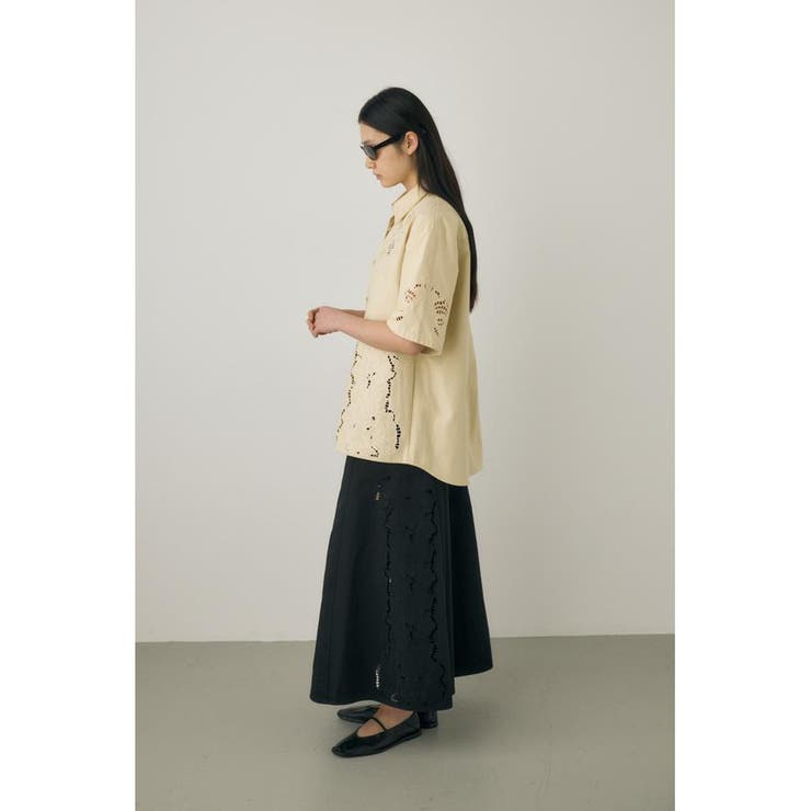 カットワーク刺繍オーバーシャツ オーガニックコットン使用 | MOUSSY OUTLET | 詳細画像5 