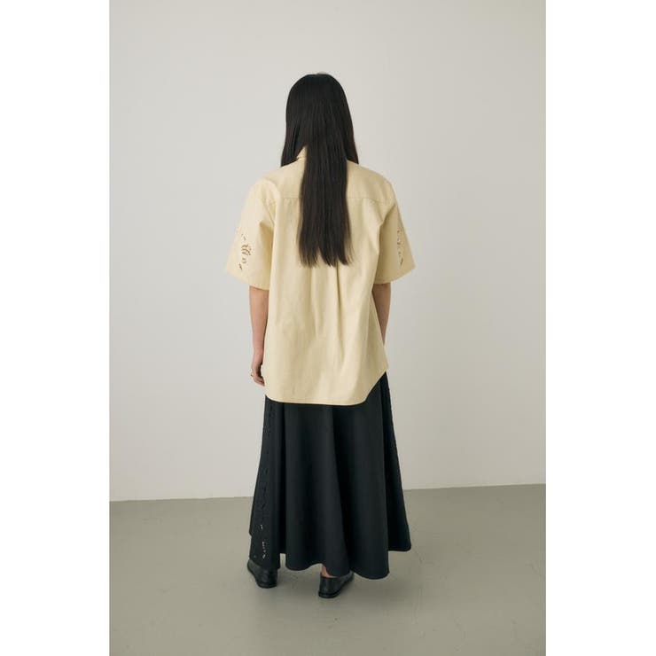 カットワーク刺繍オーバーシャツ オーガニックコットン使用 | MOUSSY OUTLET | 詳細画像6 