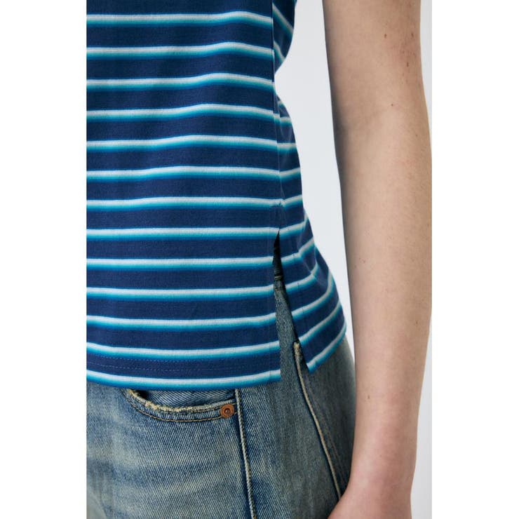 ROLL SLEEVE マルチストライプ TEE | MOUSSY OUTLET | 詳細画像10 